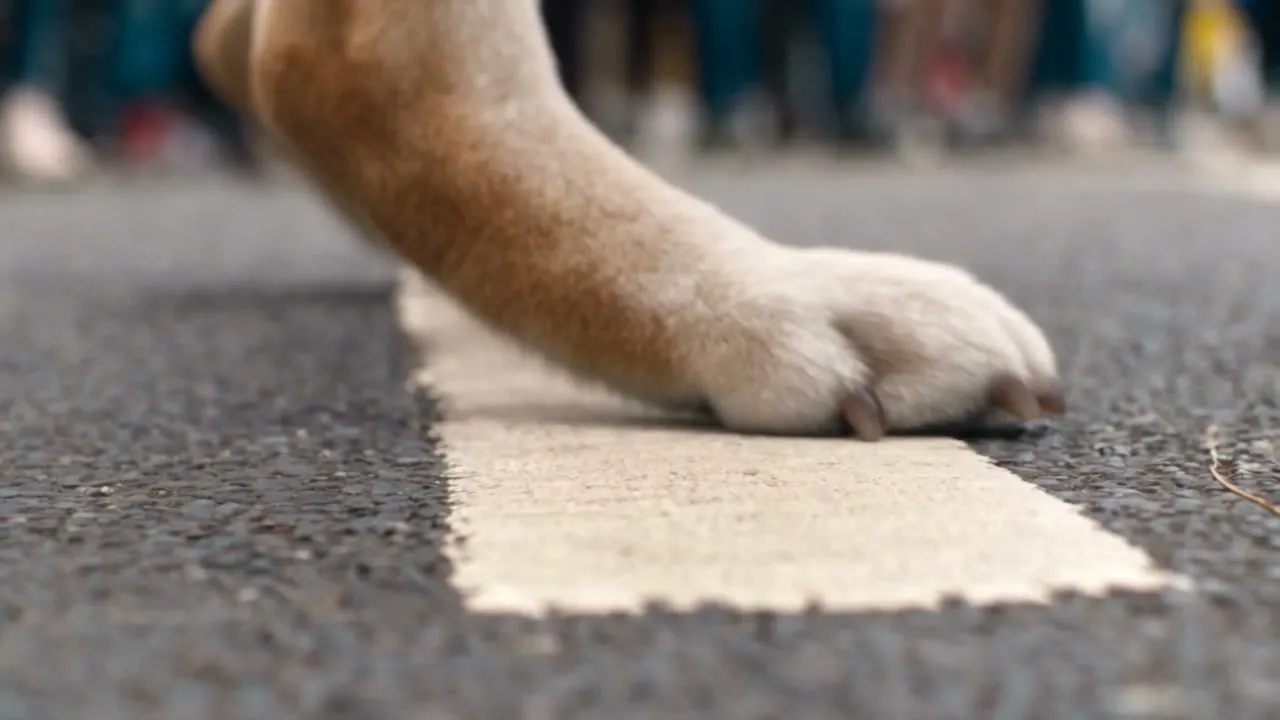 A street dance performed by a saved character, close-ups included.