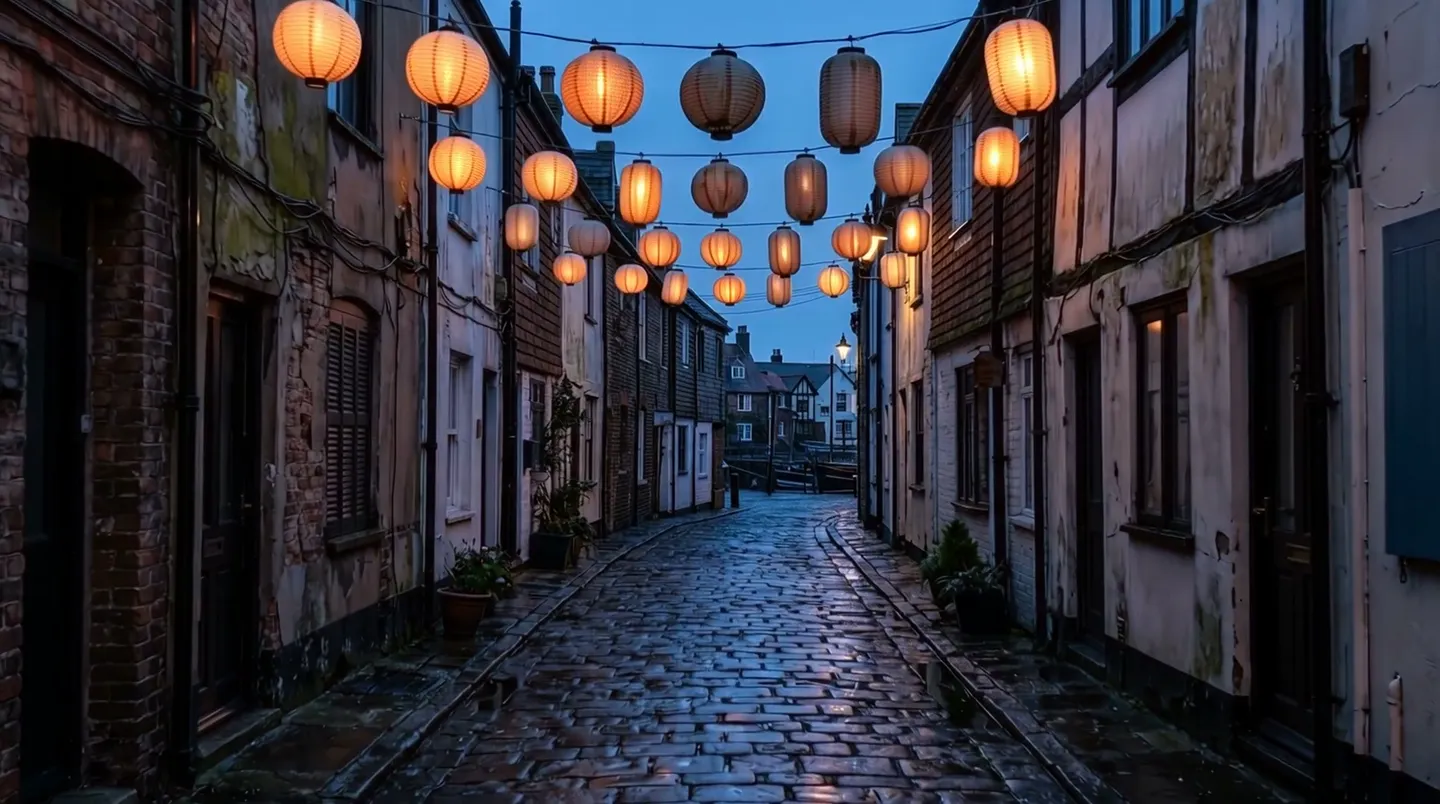 Lanterns lighting up