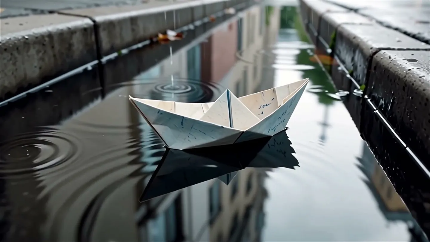 Water-level tracking shot